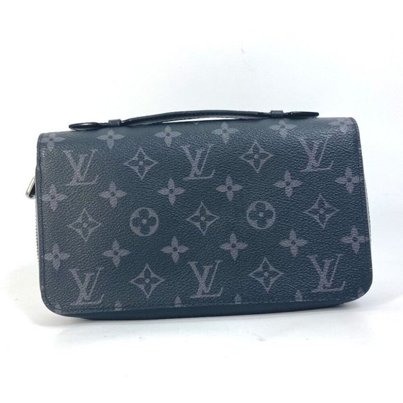 LOUIS VUITTON MonogramEclipse Zippy XL Travel Case Zip Around Long Wallet - Picture 1 of 14